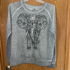 Well Worn Elephant Long Sleeve Tee